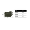 SYMBOL RIVET MULTI POKET CROSS BAG KHAKI