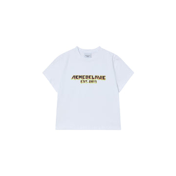 KIDS FLAME LOGO SHORT SLEEVE T-SHIRT WHITE