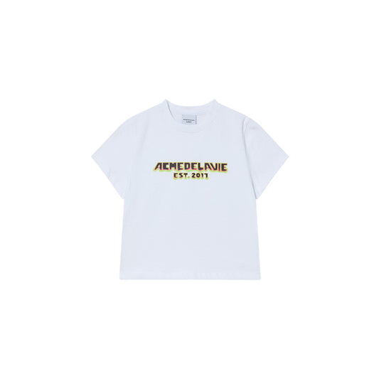 KIDS FLAME LOGO SHORT SLEEVE T-SHIRT WHITE