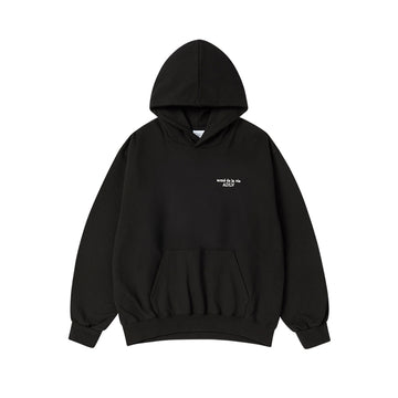 BORDER LINE BASIC LOGO HOODIE BLACK