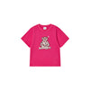 KIDS STAR BEAR SHORT SLEEVE T-SHIRT HOT PINK
