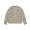 [acmé de la vie X HOSHI] LOW GAUGE CABLE KNIT BEIGE