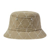 DIAMOND WASHING BUCKET HAT LIGHT BROWN