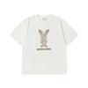 STRIPE RABBIT SHORT SLEEVE T-SHIRT CREAM