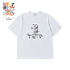 acmé de la vie X BELLYGOM METAL BELLY SHORT SLEEVE T-SHIRT WHITE