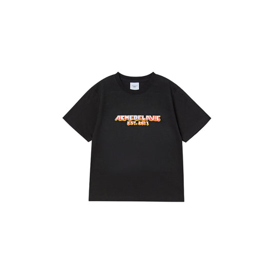 KIDS FLAME LOGO SHORT SLEEVE T-SHIRT BLACK