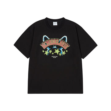 STAR RABBIT SHORT SLEEVE T-SHIRT BLACK