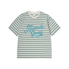 STRIPE LOGO PRINT SHORT SLEEVE T-SHIRT GREEN