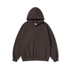 DOUBLE LINE HOODIE DARK BROWN