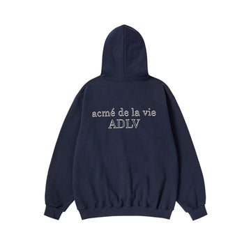 BORDER LINE BASIC LOGO HOODIE DARK NAVY