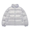 BASIC LOGO OVERSIZE SHORT DUCK DOWN JACKET SILVER GREY