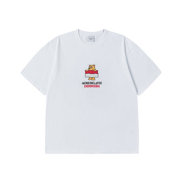 ADLV BEAR FOR INDONESIA SHORT SLEEVE T-SHIRT WHITE