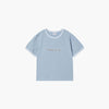 KIDS SNAKE INITIAL RINGER SHORT SLEEVE T-SHIRT SKY BLUE