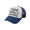 ARTWORK MESH TRUCKER BALL CAP NAVY