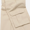FRONT POCKET WIDE CARGO PANTS BEIGE