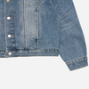 DENIM SET UP TRUCKER JACKET BLUE