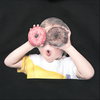 KIDS BABY FACE DONUT 1 HOODIE BLACK