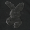 KIDS FUZZY RABBIT HOODIE BLACK
