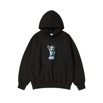 AC BEAR STATUE OF LIBERTY HOODIE BLACK