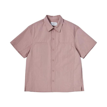OVERSIZE RIPSTOP SHORT SLEEVE SHIRTS DARK PINK