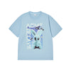 REAL ALIEN FUZZY RABBIT SHORT SLEEVE T-SHIRT SKYBLUE