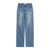 WIDE FIT BASIC BRUSH DENIM PANTS BLUE