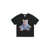 KIDS BABY FACE MONSTER BABY SHORT SLEEVE T-SHIRT BLACK