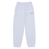 OUTLINE PRINTING LOGO TRAINING PANTS WHITE