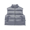 BASIC LOGO OVERSIZE SHORT DUCK DOWN VEST GREY