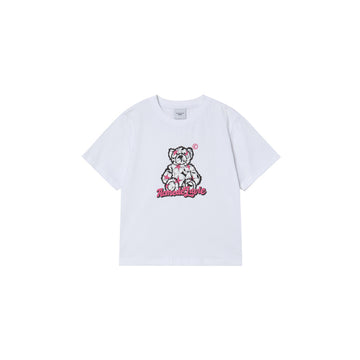 KIDS STAR BEAR SHORT SLEEVE T-SHIRT WHITE