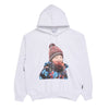 BABY FACE NATURE PATTERN JACKET BOY HOODIE WHITE