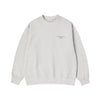 [acmé de la vie X HOSHI] PIGMENT BASIC LOGO SWEATSHIRT LIGHT GRAY