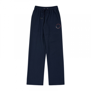 CIRCLE LOGO ARTWORK WIDE TRAINING PANTS NAVY