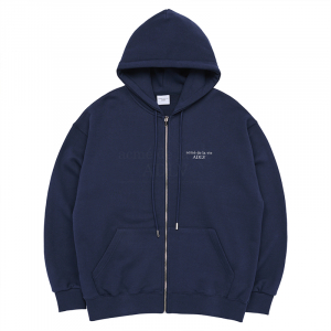 BASIC LOGO SEASON2 HOODIE ZIP UP NAVY