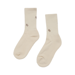SMALL SYMBOL LOGO POINT  SOCKS BEIGE