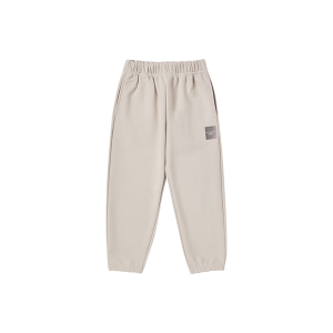 KIDS BOX BASIC LOGO JOGGER PANTS ESSENTIAL BEIGE
