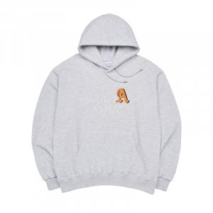 PIXEL A LOGO HOODIE MELANGE