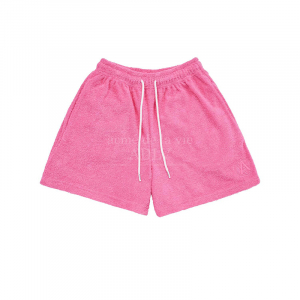 A LOGO EMBLEM TERRY SHORT PANTS (W) PINK