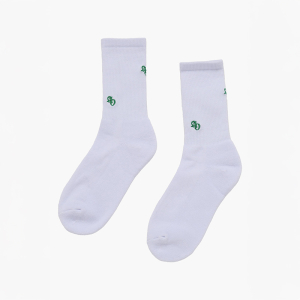 SMALL SYMBOL LOGO POINT  SOCKS WHITE