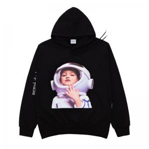 ADLV BABY FACE HOODIE BLACK ASTRONAUT