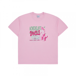 DIN2LS CREATURE LETTERING SHORT SLEEVE T-SHIRT PINK