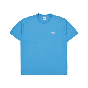 ADLV CIRCLE WAPPEN BASIC SHORT SLEEVE T-SHIRT SKY BLUE