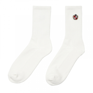 NOBLE LOGO SOCKS WHITE