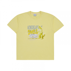 DIN2LS CREATURE LETTERING SHORT SLEEVE T-SHIRT YELLOW