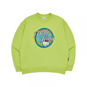 ADLV X SANRIO HELLO KITTY ARTWORK SWEAT SHIRT LIME