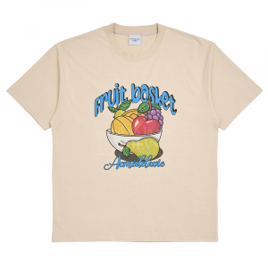 FRUIT BASKET ARTWORK SHORT SLEEVE T-SHIRT BEIGE