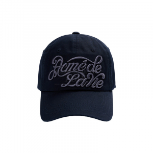 CURLY LOGO BALL CAP NAVY