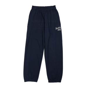 SCRIPT LOGO EMBROIDERY LONG PANTS NAVY