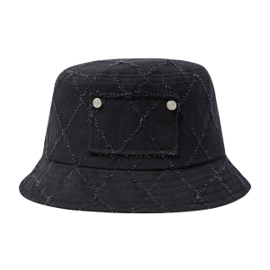 DIAMOND WASHING BUCKET HAT BLACK