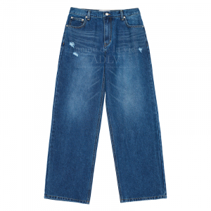 RECYCLE COTTON DENIM PANTS BLUE